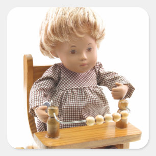 501 Sasha Baby Honey Blonde Sandy Aufkleber Square Sticker