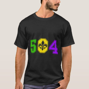 504 Mardi Gras New Orleans Louisiana Carnival Men  T-Shirt