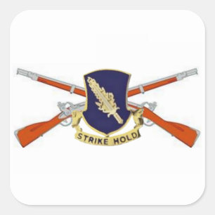 504TH INFANTRY DUI/CROSSED RIFLES STICKERS