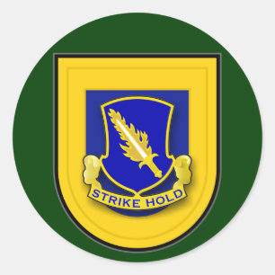 504th Infantry Regiment (Airborne) Flash Classic Round Sticker