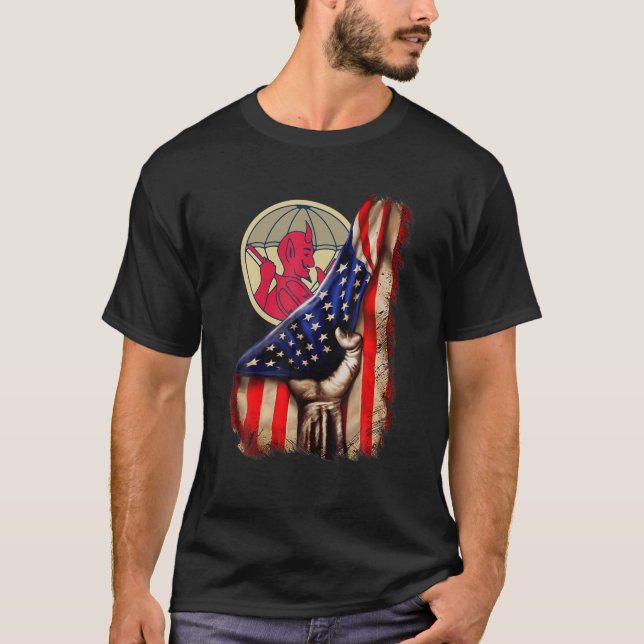 504Th Parachute Infantry Regiment (504Th PIR) Amer T-Shirt (Front)