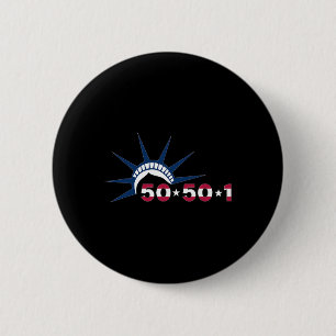 50501 Protest Movement Statue Of Liberty Against T 2 Inch Round Button