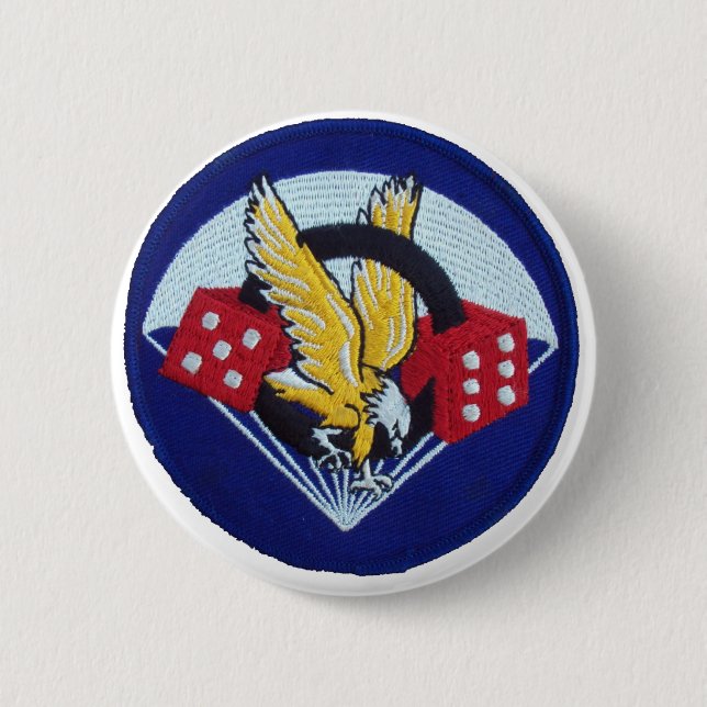 506th Parachute Infantry Regiment 2 Inch Round Button (Front)