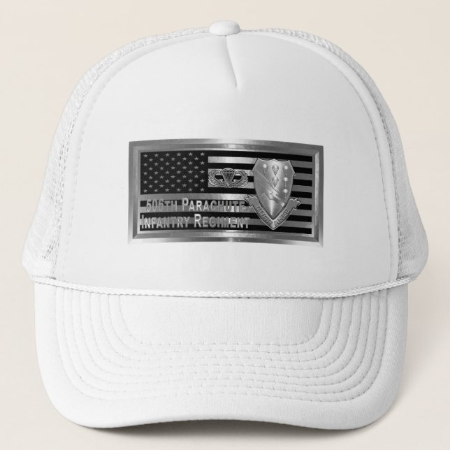 506th Parachute Infantry Regiment Trucker Hat (Front)