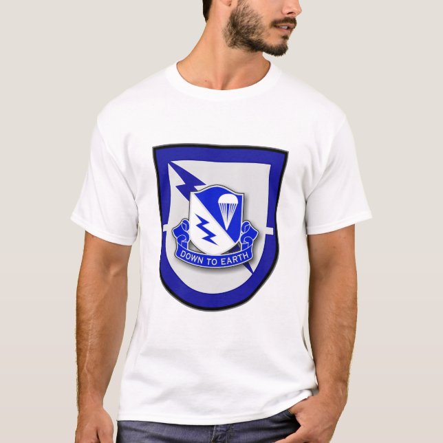 507th Infantry Regiment - Airborne, 1st Bn flash T-Shirt (Front)