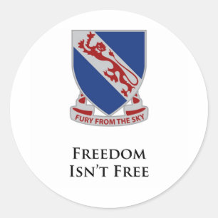 508th PIR-Freedom Isn't Free Classic Round Sticker