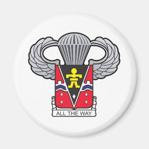 509th Airborne Crest with Airborne Wings Magnet