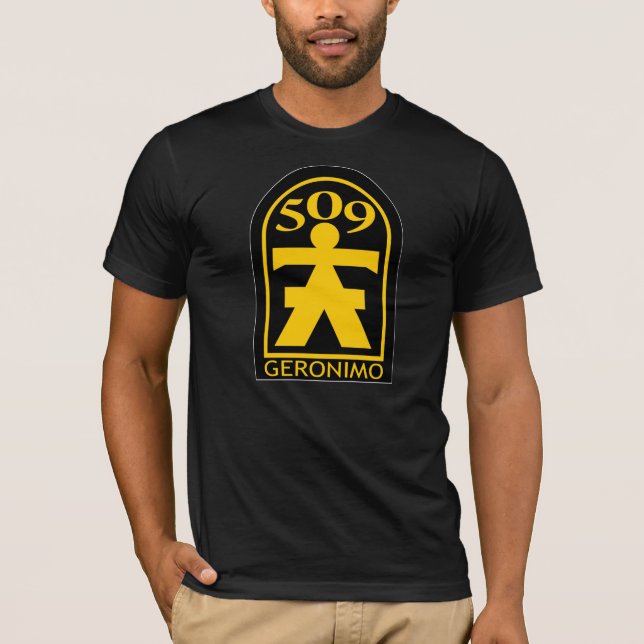 509th PIR Geronimo Patch T-Shirt (Front)