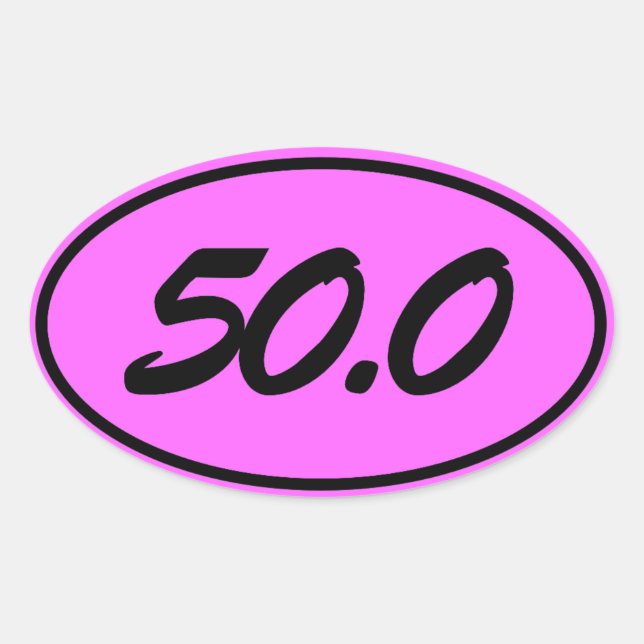 50.0 OVAL STICKER (Front)