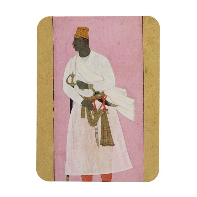 50.14/8 Portrait of Malik Amber, inscribed in Deva Magnet (Vertical)