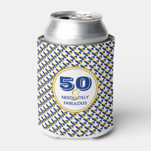 50 & Absolutely Fabulous BARBADOS Monogram Can Cooler