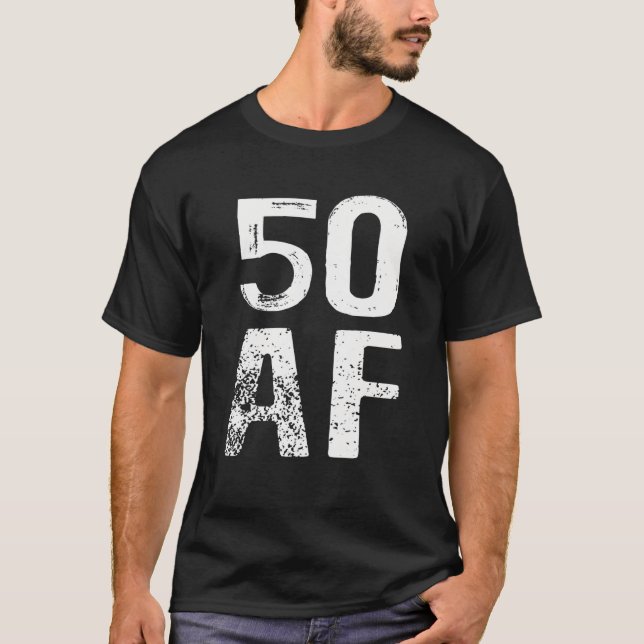 50 AF Vintage 50Th Birthday Cool Tee (Front)