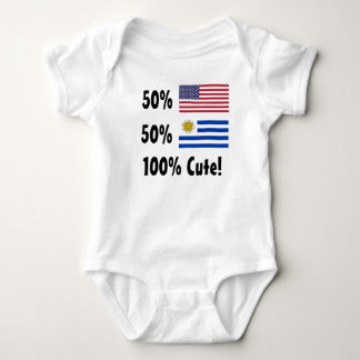 50% American 50% Uruguayan 100% Cute Baby Bodysuit