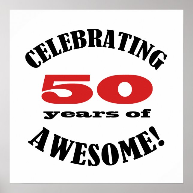 50 and Awesome! Poster (Front)
