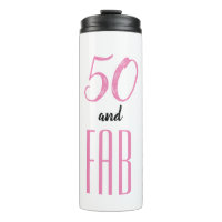 50 and Fab pink and black