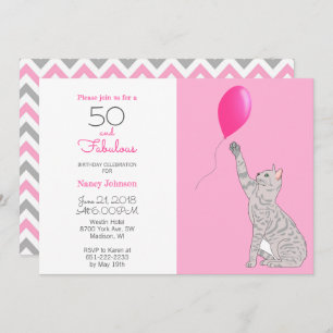 50 And Fabulous 50th Birthday Invitation
