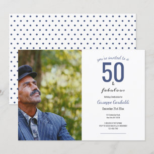 50 and Fabulous 50th Birthday Invitation