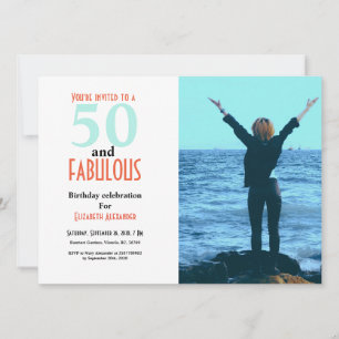 50 and fabulous 50th birthday party photo