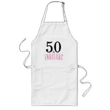 50 and Fabulous  Birthday Party Apron