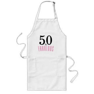 50 and Fabulous  Birthday Party Apron