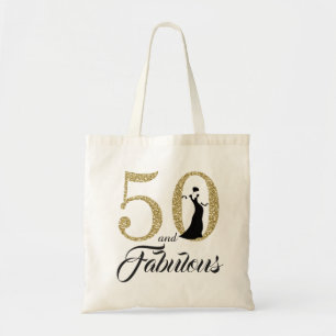 50 and Fabulous Birthday Party Tote Bag