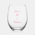 50 And Fabulous Birthday Pink Elegant Gift Favour<br><div class="desc">Designed with simple and elegant personalized text template for custom name & age,  this is perfect for the 50th birthday celebrations or you may edit the age as you need!</div>
