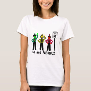 50 and Fabulous Birthday Speed Limit T-Shirt
