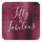 50 and Fabulous Burgundy Cranberry Modern