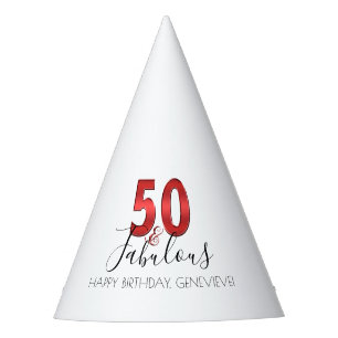 50 and Fabulous Casino Vegas Birthday Party Hat