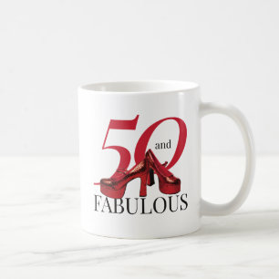 50 and Fabulous Fiftieth Birthday Surprise Coffee Mug