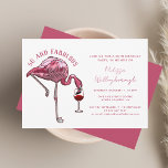 50 and Fabulous Flamingo 50th Birthday Party Invitation<br><div class="desc">Customize this cute 50th birthday party flamingo invitation to create a one-of-a-kind invite for your milestone birthday party celebration. Add your party details by clicking on the "Personalize" button.</div>