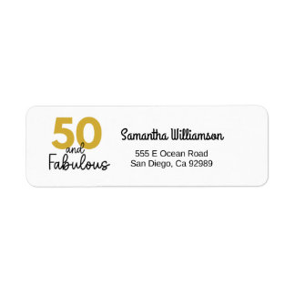 50 and Fabulous Gold and Black Label
