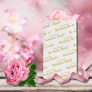 50 and Fabulous Gold Customizable Gift Bag