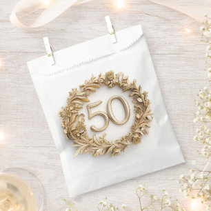 50 and Fabulous Gold Favour Bag