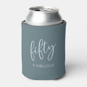 50 and Fabulous Modern Script Cooler
