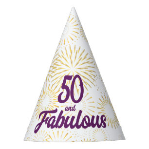 50 and Fabulous   Party Hat