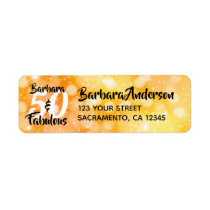 50 and Fabulous Personalized Birthday Part