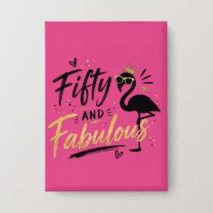 50 and fabulous pink flamingo 50th birthday
