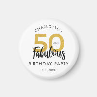 50 and Fabulous Script 50th Birthday Keepsake