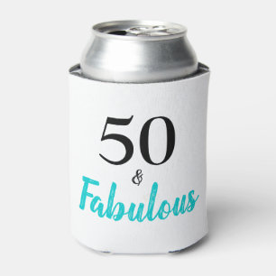 50 and Fabulous Turquoise Birthday Party Can Coole Cooler