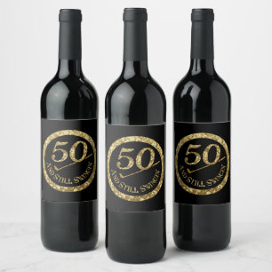 50 And Still Swingin' Wine Label