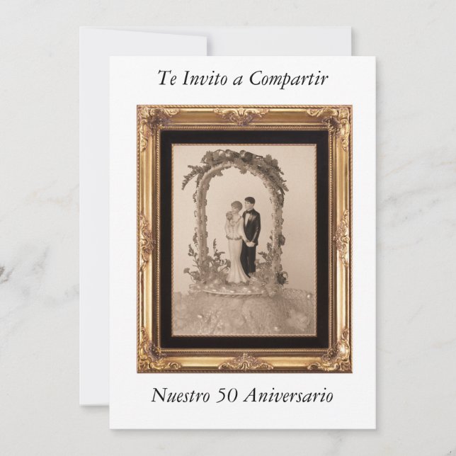 50 aniversario de Bodas Invitation (Front)