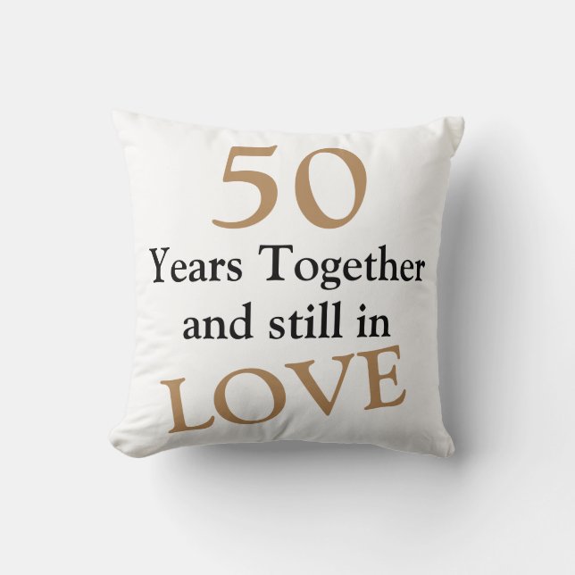 50 années personnalisables ensemble de coussin (Recto)