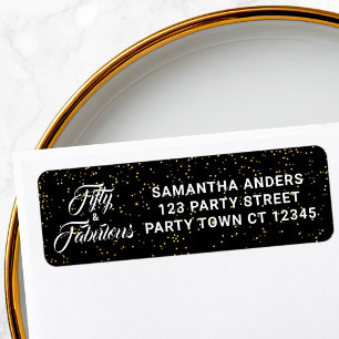 50 ans et Fabuleux Adresse Paillettes Noir Or