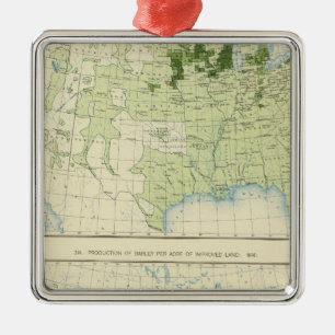 50 Barley 1890 Metal Ornament