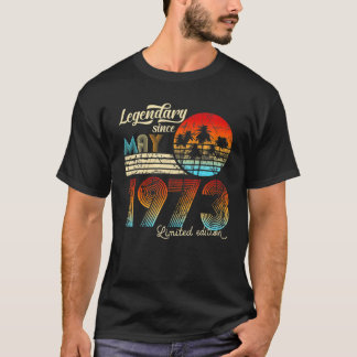 50. Birthday 50 Legendary Since May 1972 Gift T-Shirt