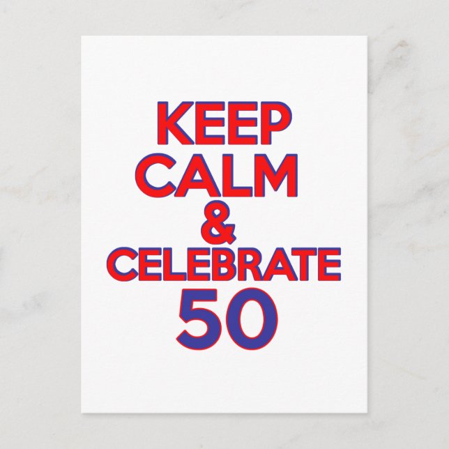 50 birthday design postcard (Front)