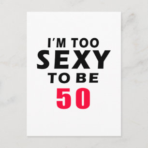 50 birthday designs postcard