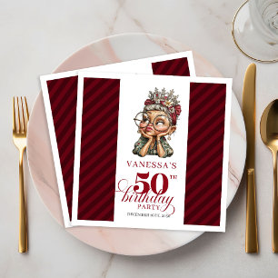 50 Birthday Funny Old Lady Napkins Party Supplies