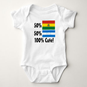 50% Bolivian 50% Honduran 100% Cute Baby Bodysuit